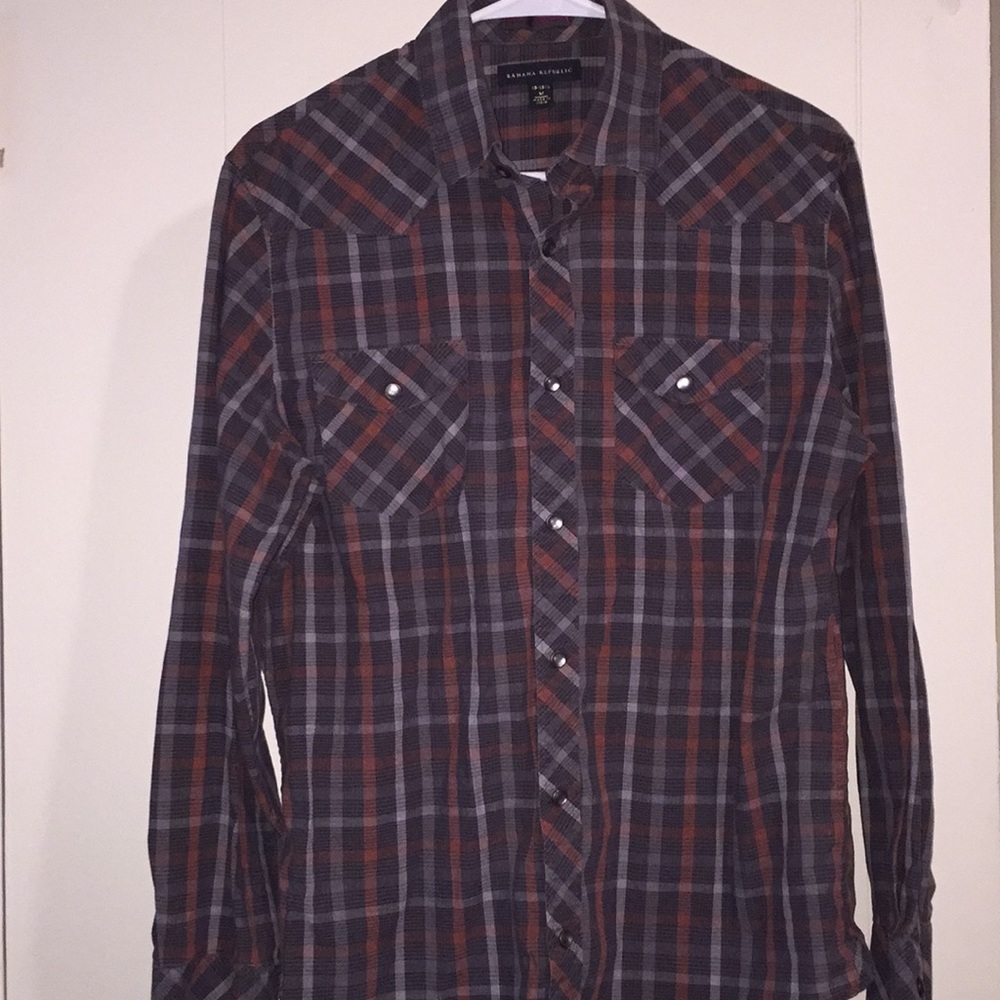 Men’s Banana Republic Button-up Shirt Sz M VGUC